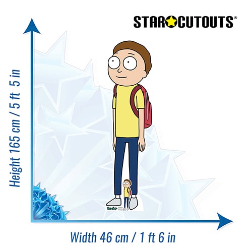 Morty Smith Rick and Morty Lifesize Cardboard Cutout 165cm Product Gallery Image